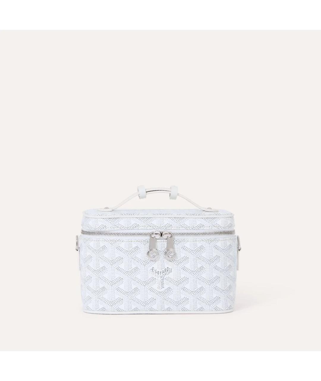 GOYARD Белая кожаная сумка через плечо, фото 2