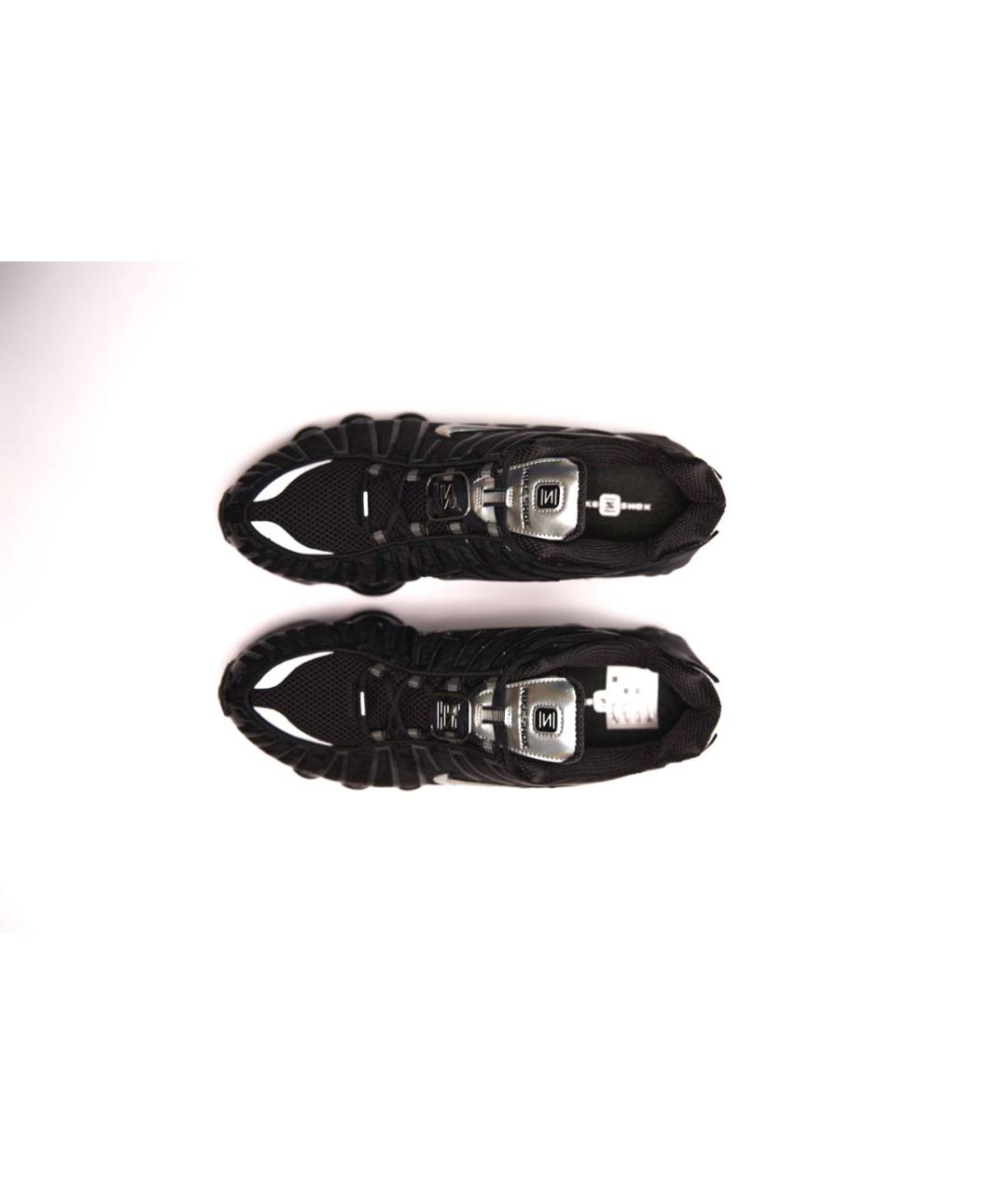 NIKE Черные текстильные низкие кроссовки / кеды, фото 3