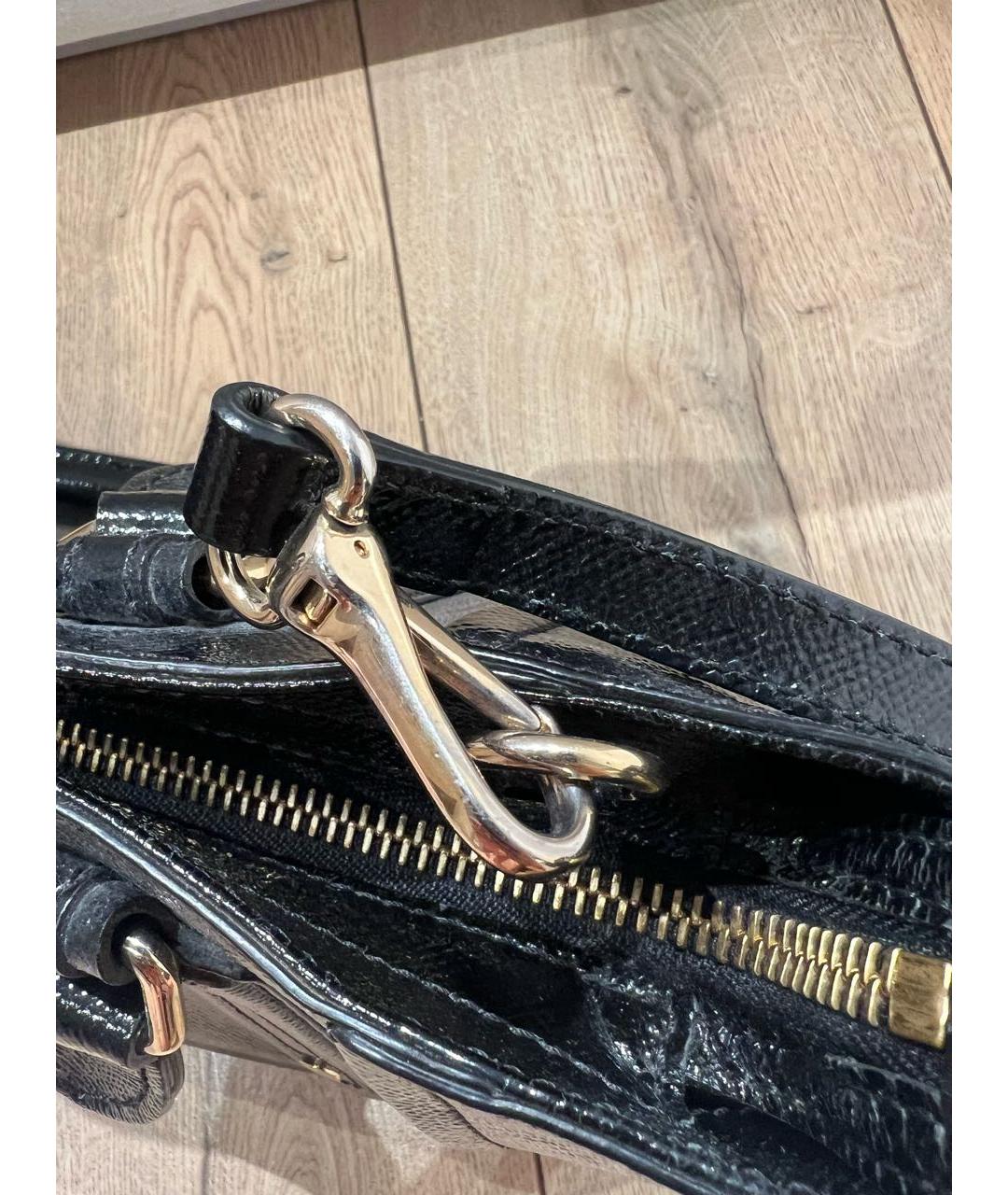 BURBERRY Черная кожаная сумка через плечо, фото 6