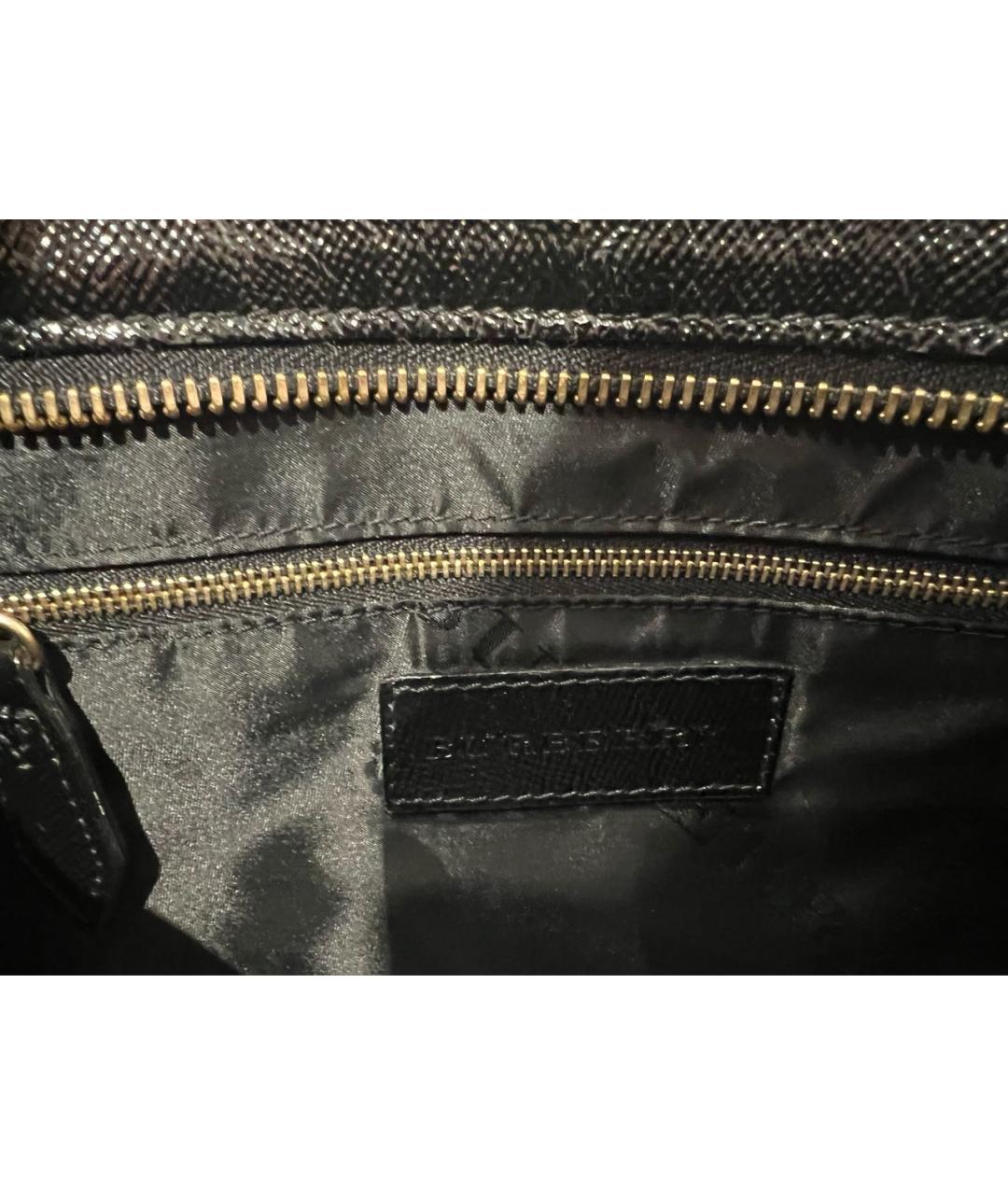 BURBERRY Черная кожаная сумка через плечо, фото 4