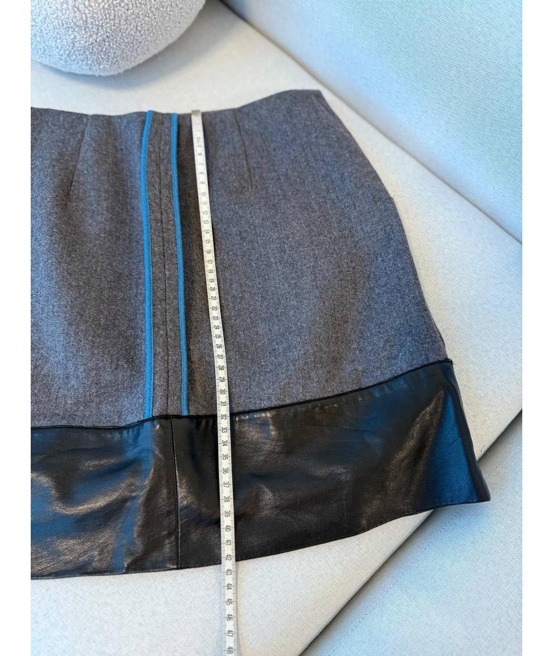 FENDI Коричневая юбка миди, фото 4