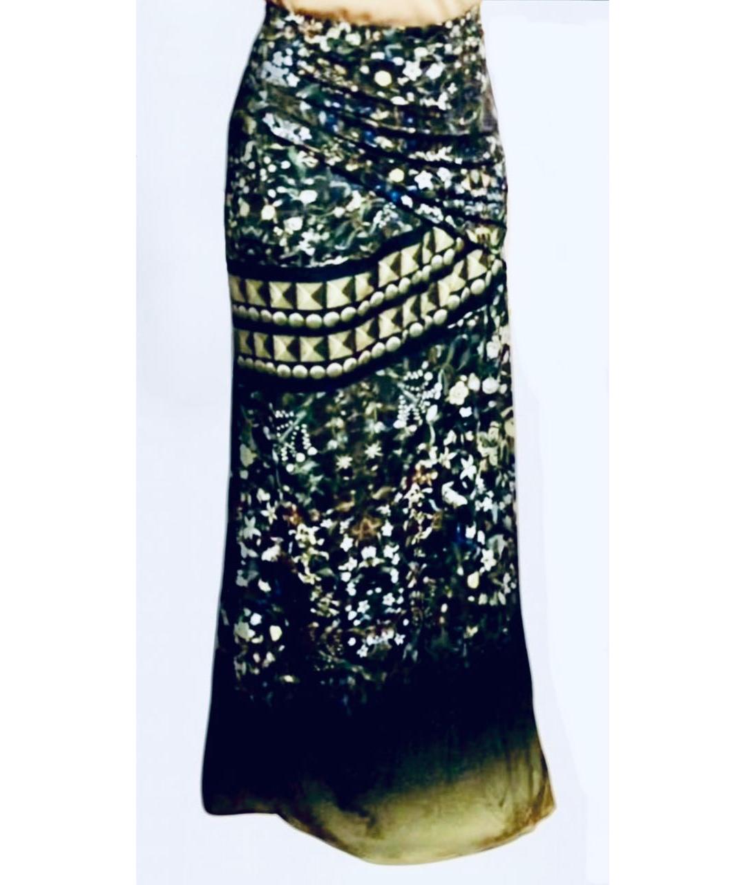 ROBERTO CAVALLI Мульти вискозная юбка макси, фото 9