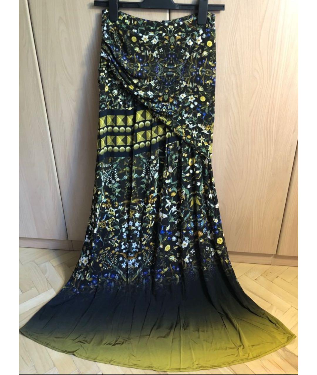 ROBERTO CAVALLI Мульти вискозная юбка макси, фото 2