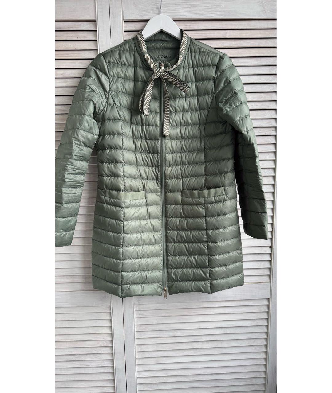 MAX MARA Зеленый пуховик, фото 8