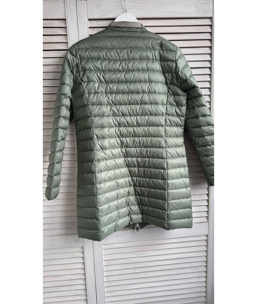 MAX MARA Зеленый пуховик, фото 2