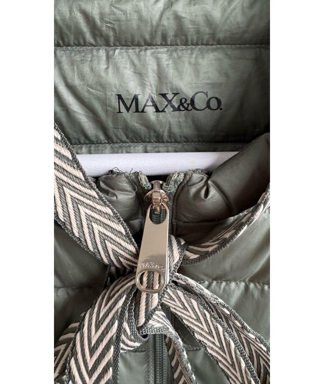 MAX MARA Зеленый пуховик, фото 3