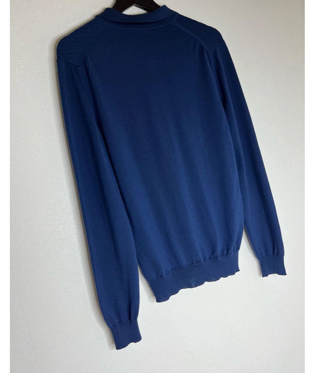 CORNELIANI Темно-синий шерстяной джемпер / свитер, фото 5