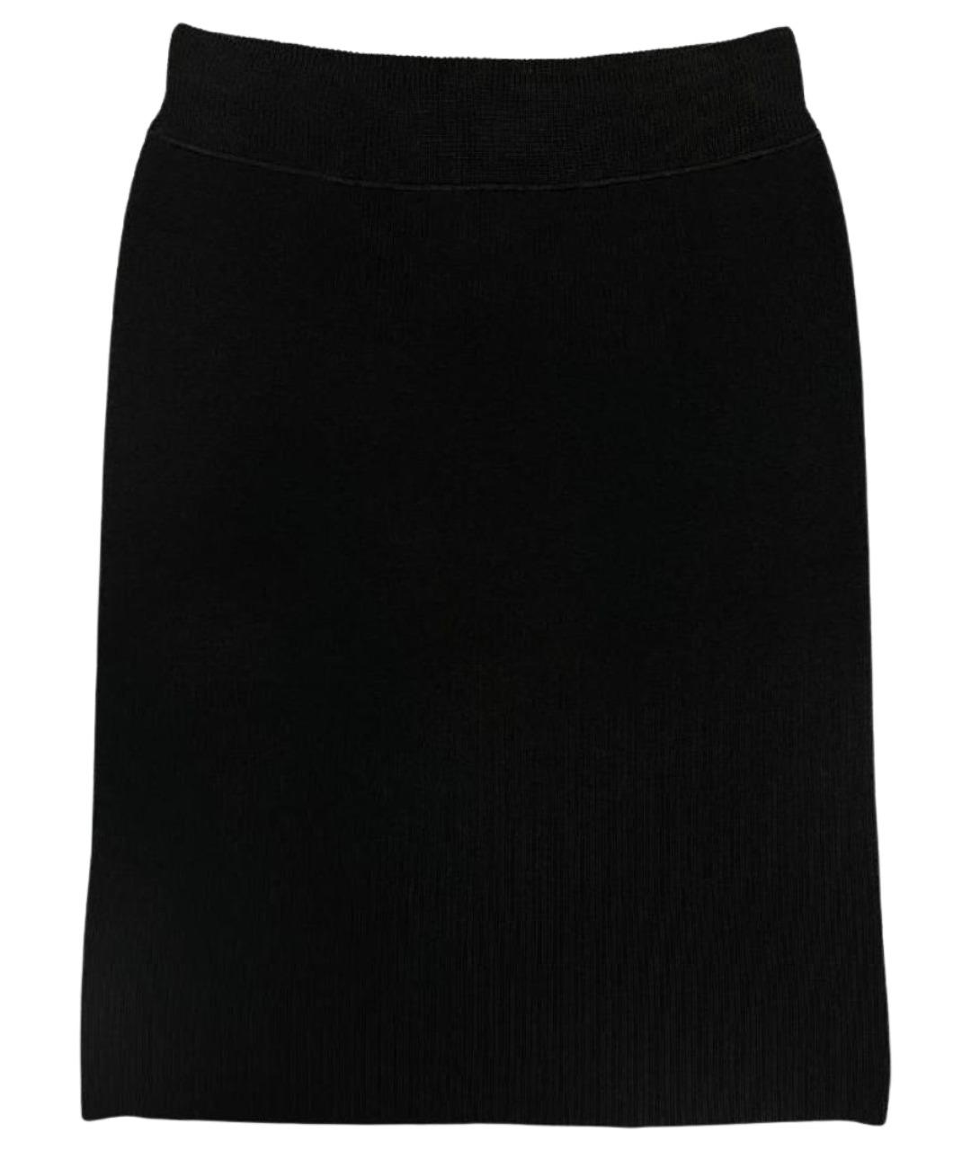 SONIA RYKIEL Черная шерстяная юбка мини, фото 1