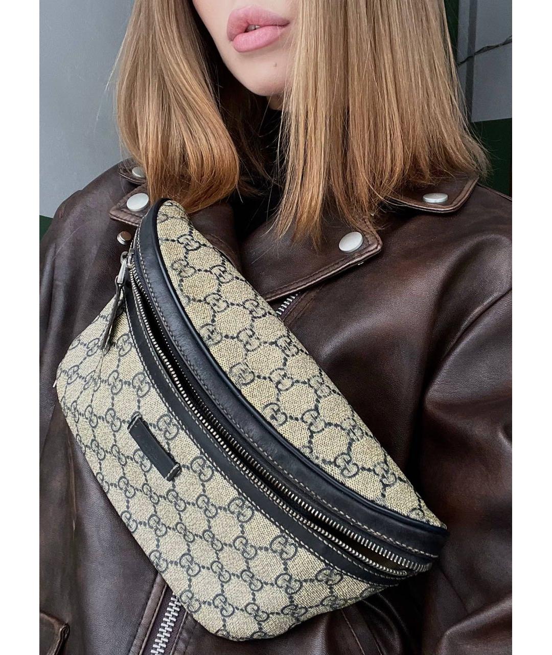 GUCCI Бежевая поясная сумка, фото 8
