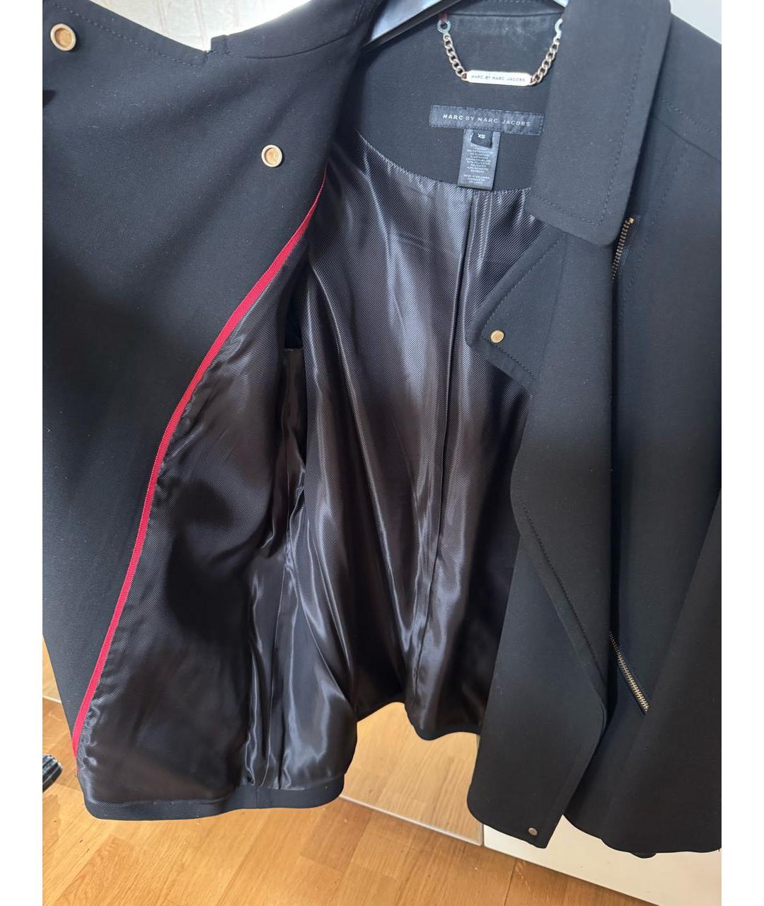 MARC BY MARC JACOBS Черная полиэстеровая куртка, фото 6