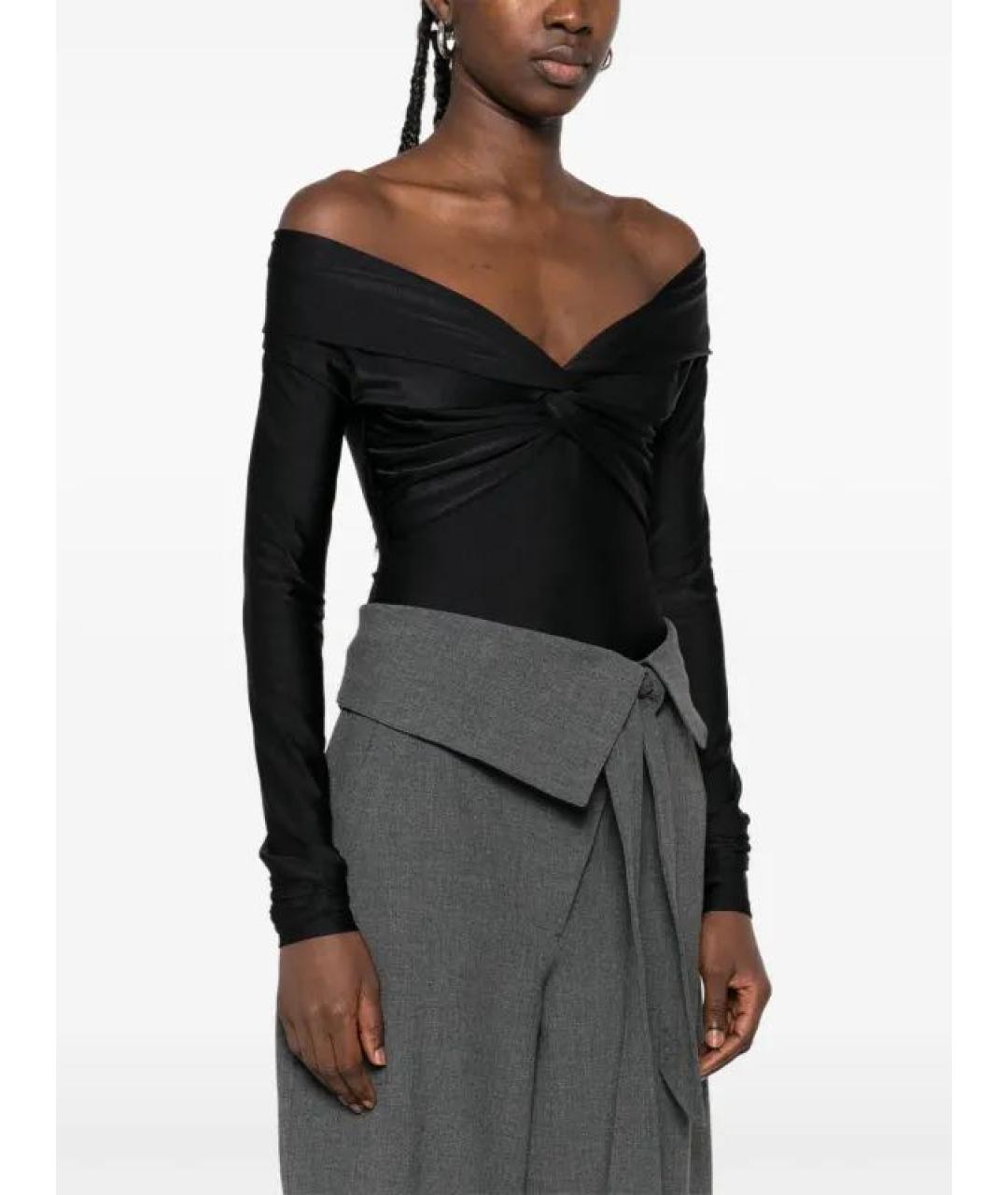 THE ANDAMANE Черное полиамидовое боди, фото 3