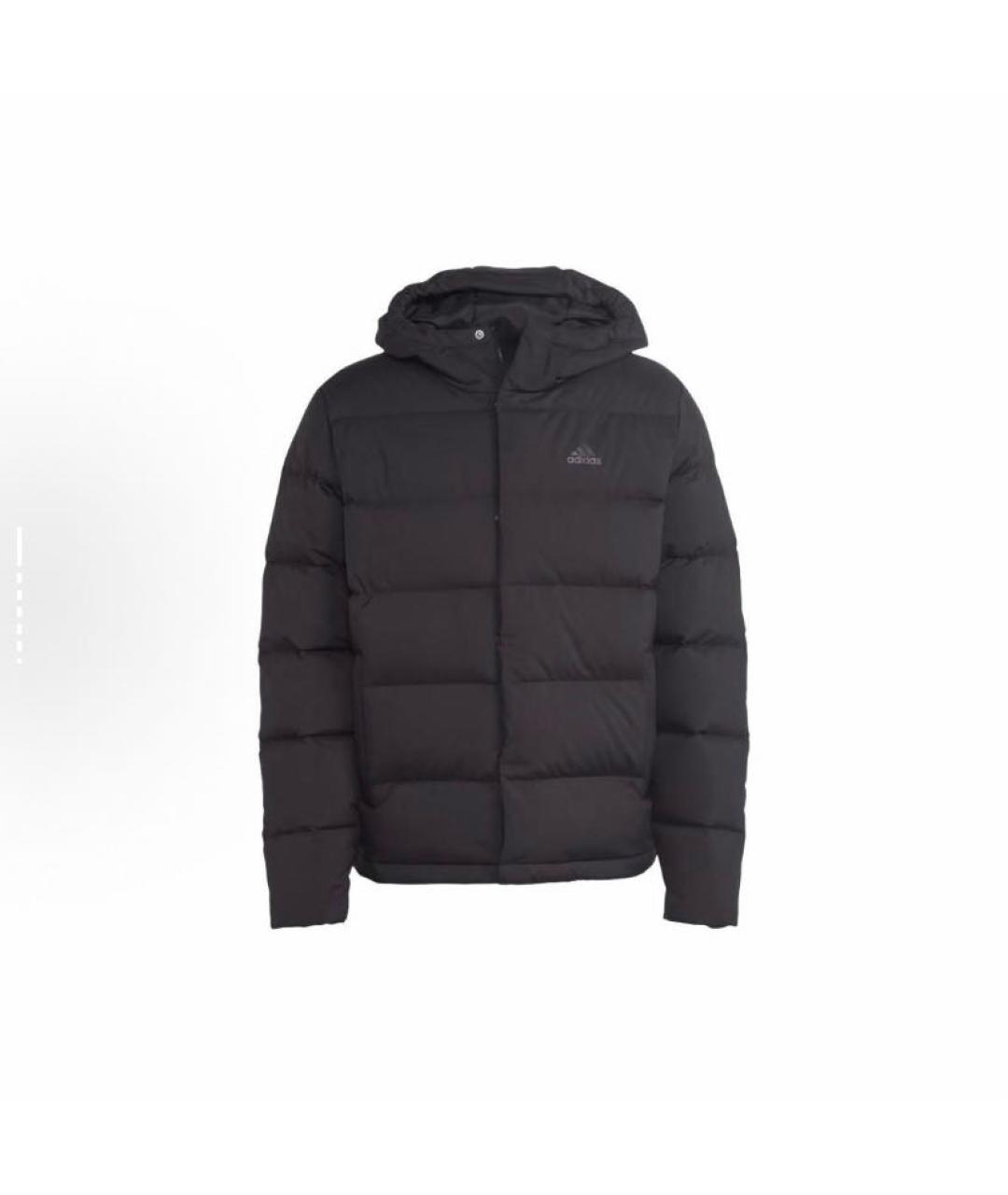 ADIDAS Черный полиэстеровый пуховик, фото 1