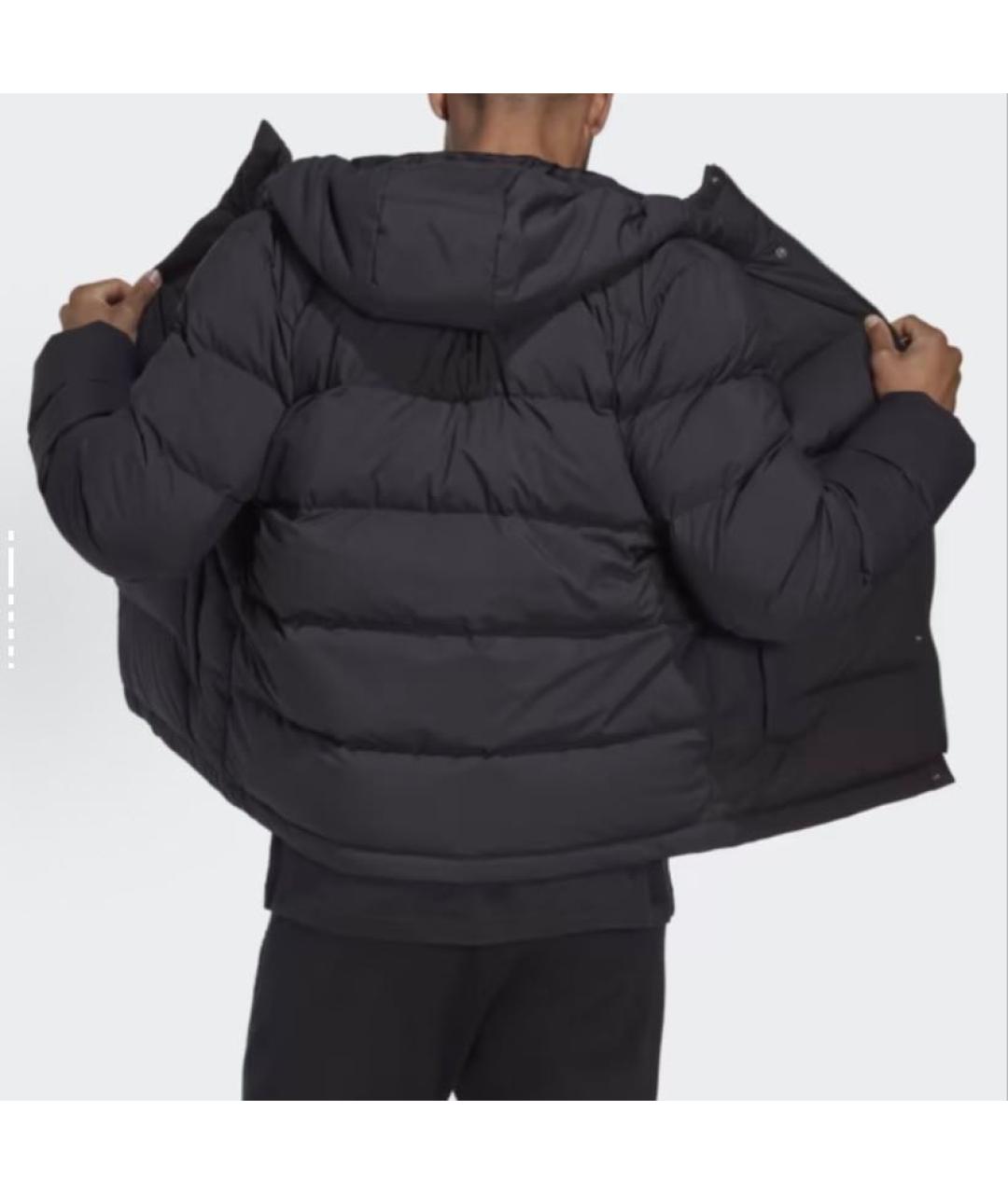 ADIDAS Черный полиэстеровый пуховик, фото 5