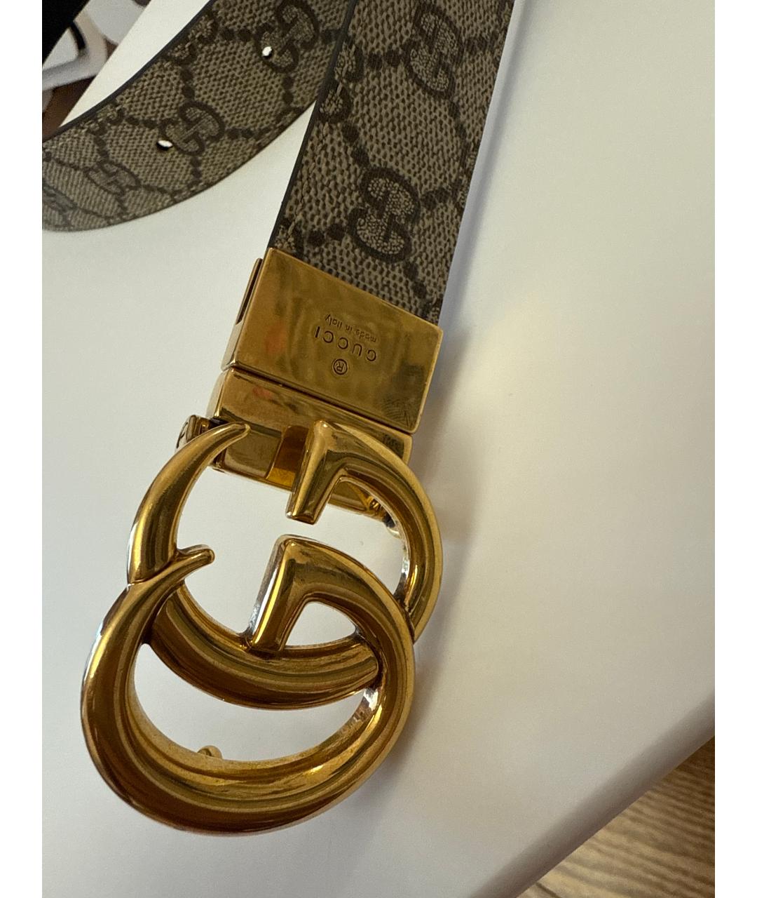 GUCCI Бежевый ремень, фото 2