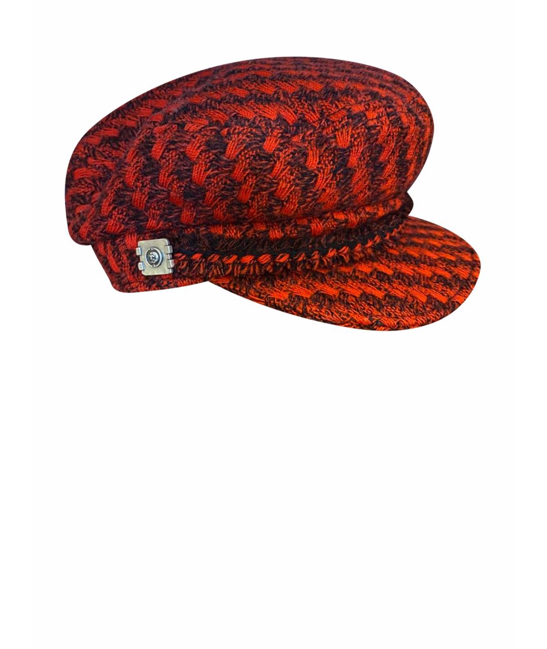 CHANEL Красная шерстяная кепка, фото 1