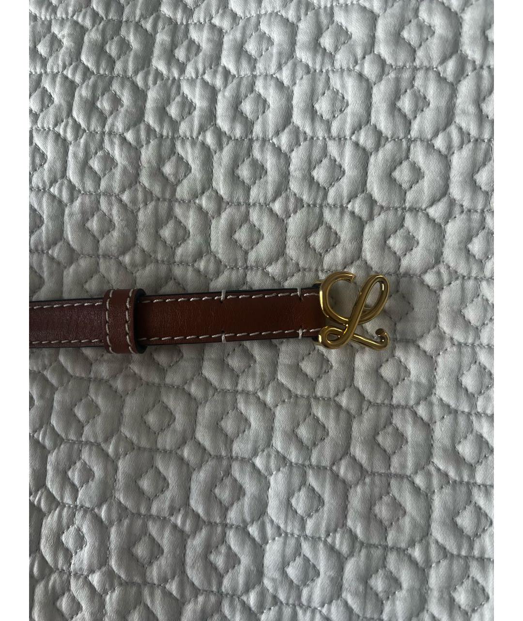 LOEWE Коричневый кожаный ремень, фото 2