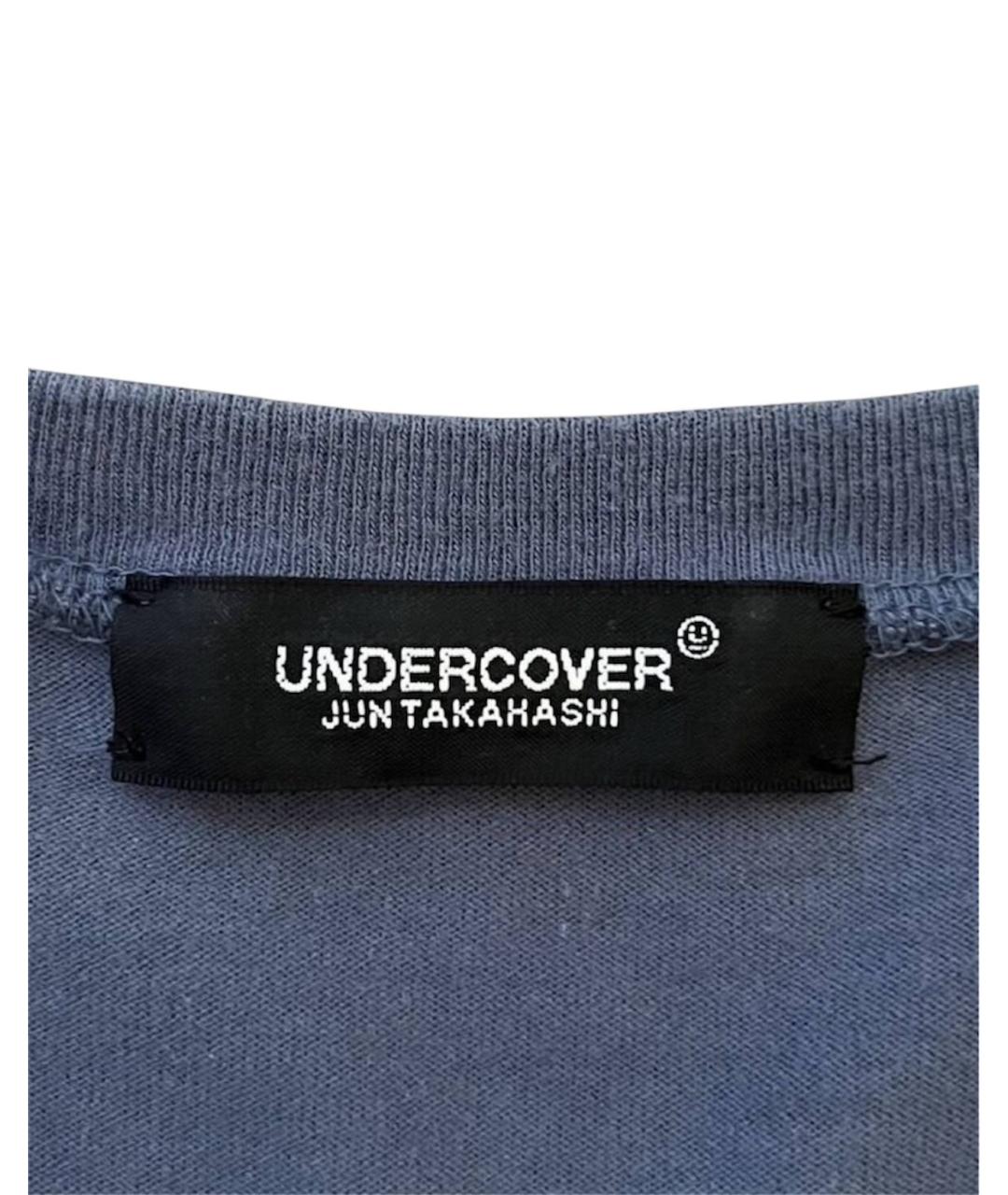 UNDERCOVER Синяя хлопковая футболка, фото 3