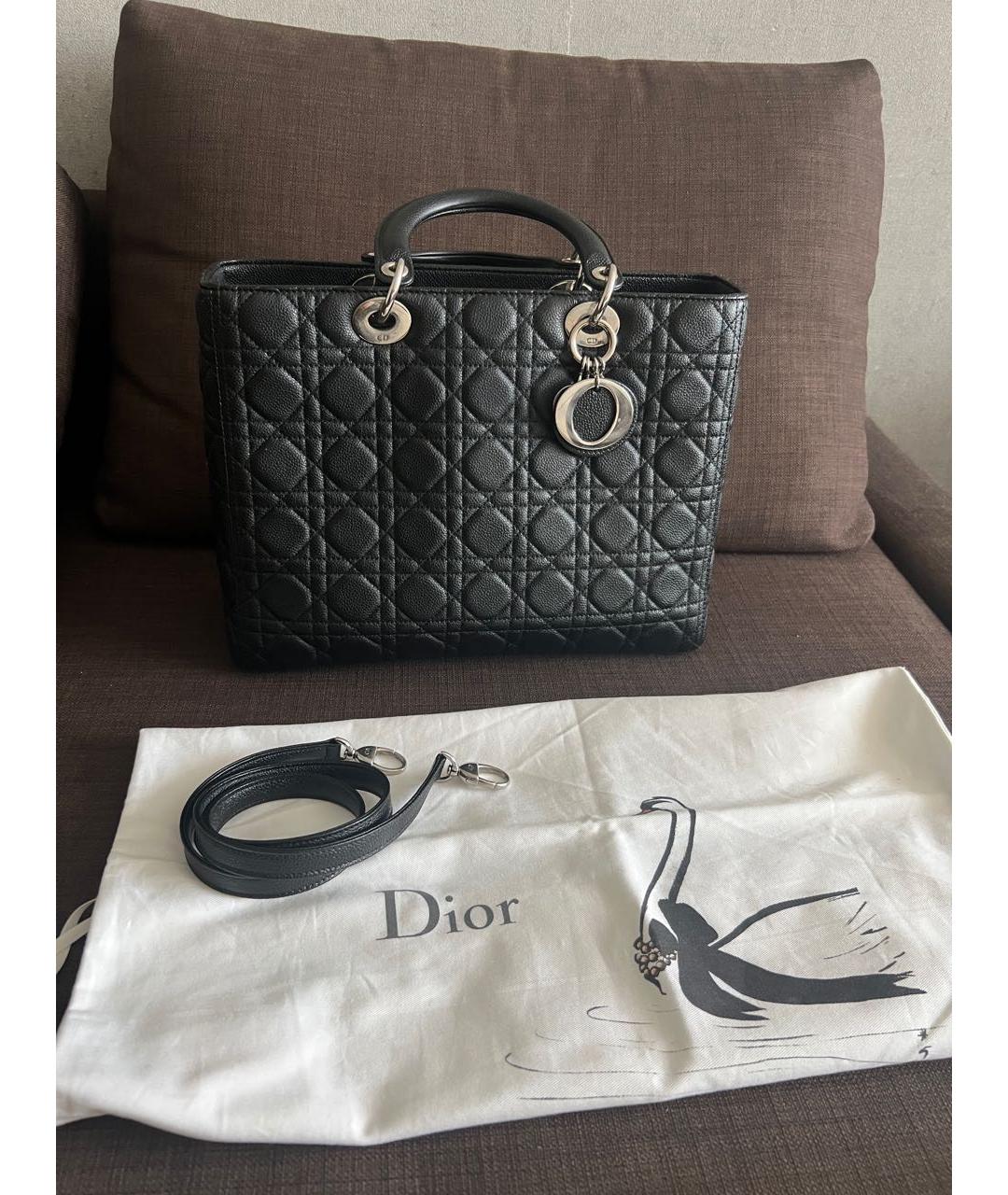 CHRISTIAN DIOR Черная сумка с короткими ручками, фото 5