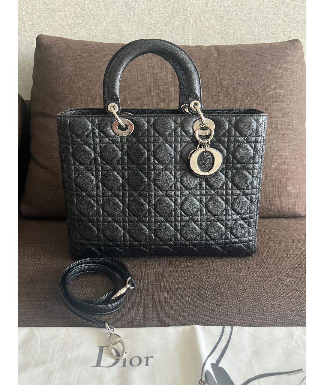 CHRISTIAN DIOR Черная сумка с короткими ручками, фото 6