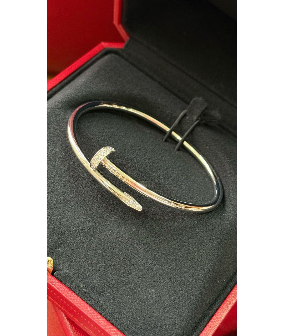 CARTIER Серебрянный браслет из белого золота, фото 2