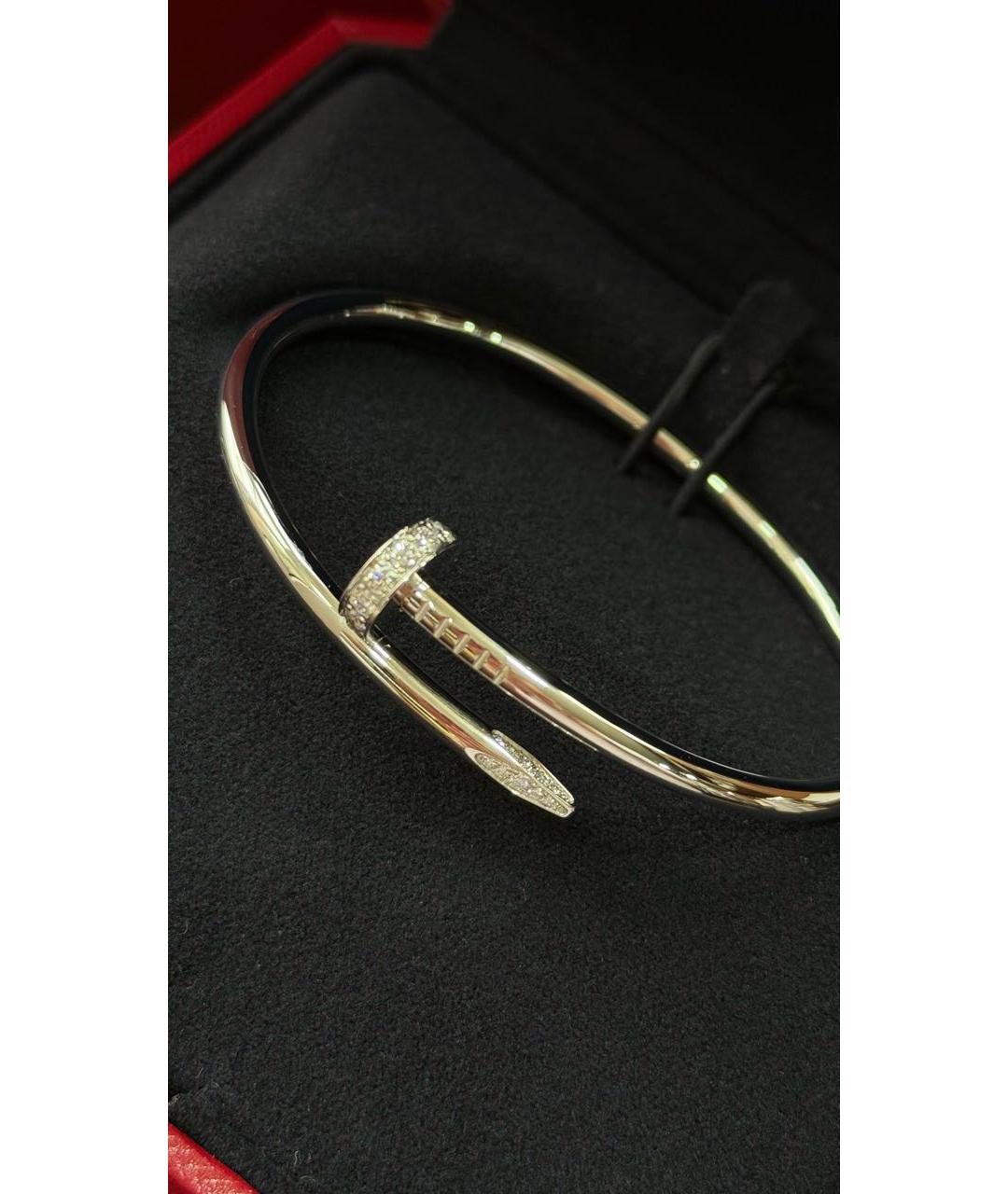 CARTIER Серебрянный браслет из белого золота, фото 4