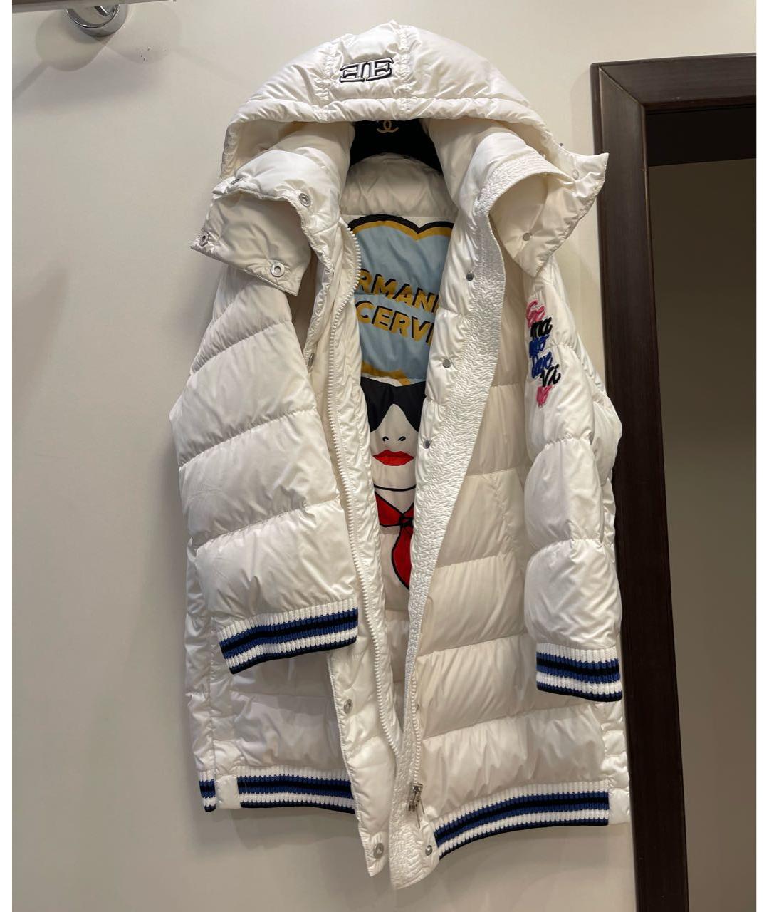 ERMANNO SCERVINO Белая полиэстеровая куртка, фото 9