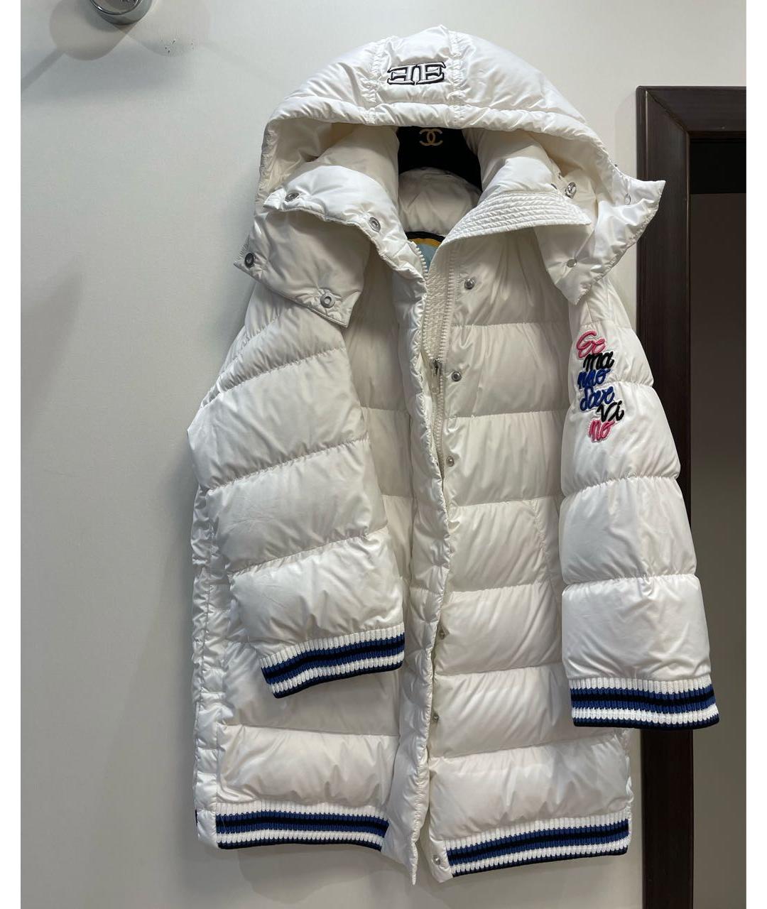 ERMANNO SCERVINO Белая полиэстеровая куртка, фото 8
