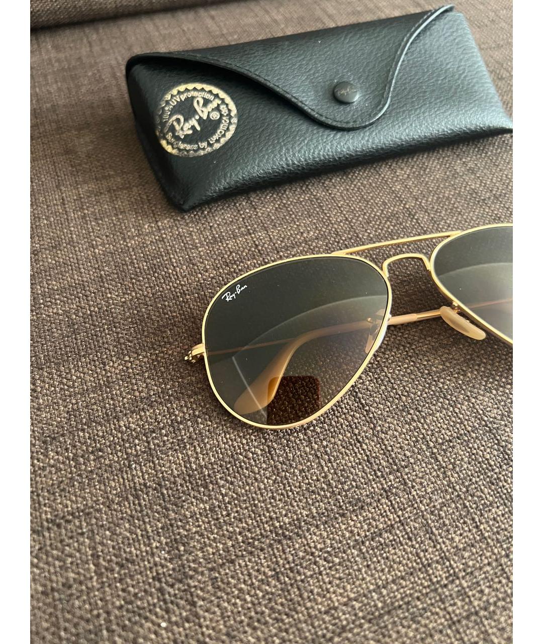 RAY BAN Коричневые солнцезащитные очки, фото 3