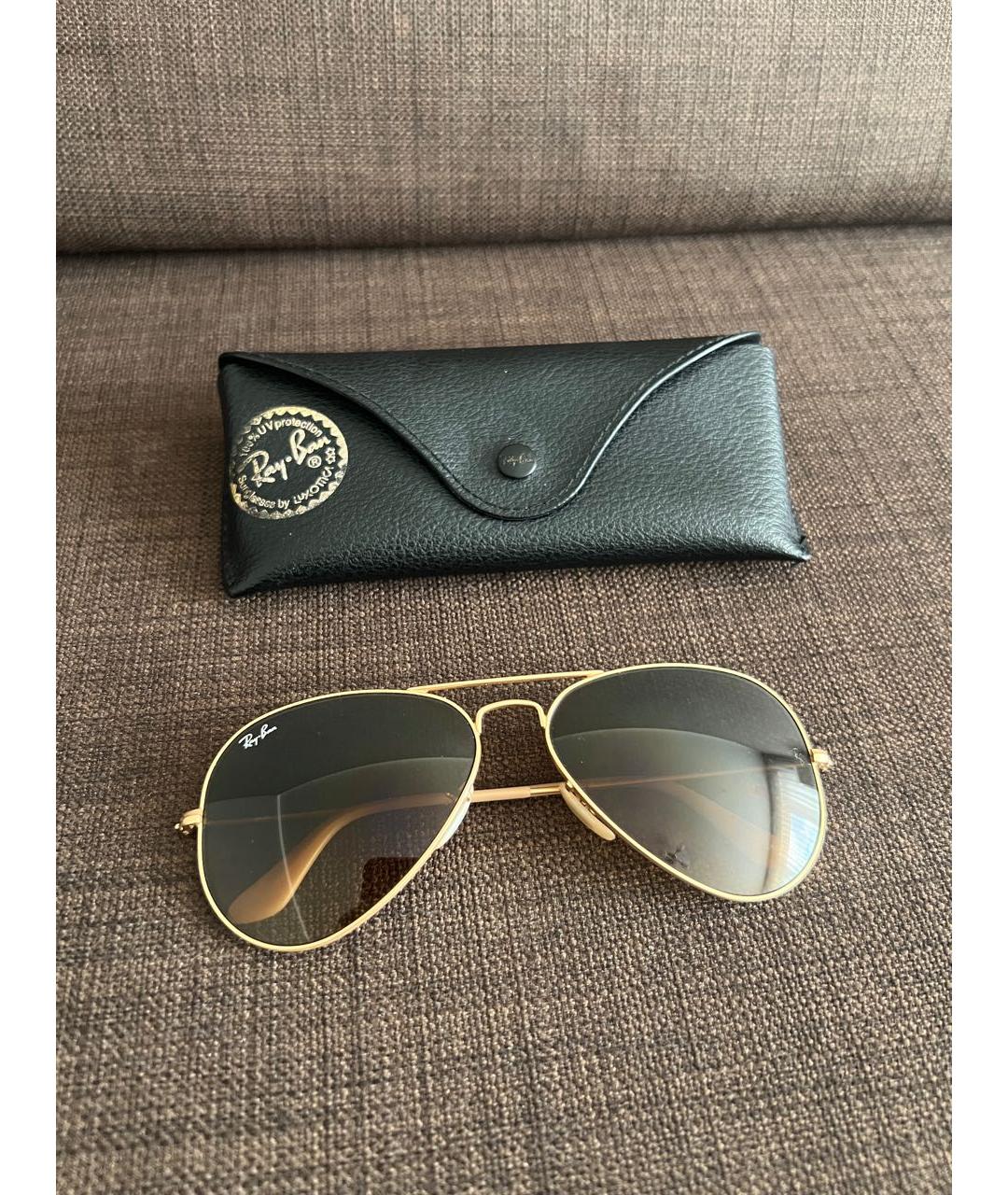 RAY BAN Коричневые солнцезащитные очки, фото 4