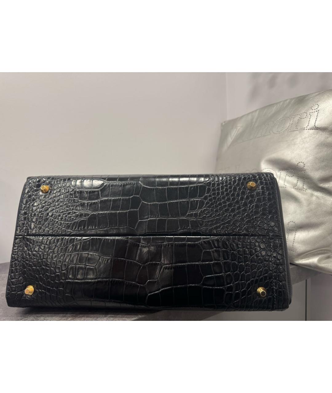 LANVIN Черная кожаная сумка с короткими ручками, фото 3