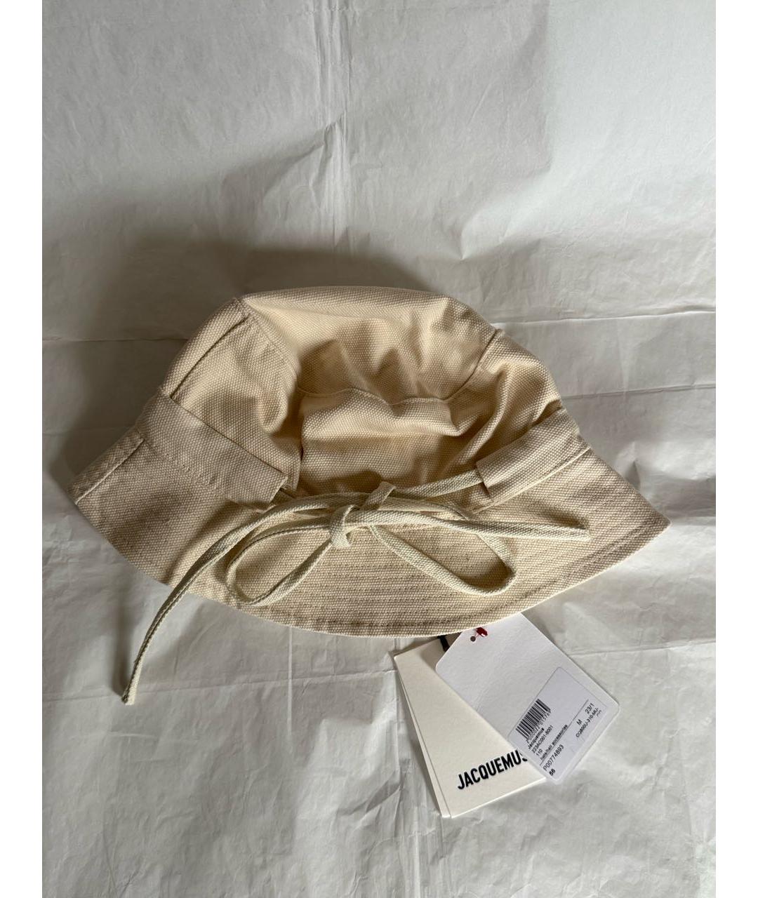 JACQUEMUS Бежевая хлопковая панама, фото 4