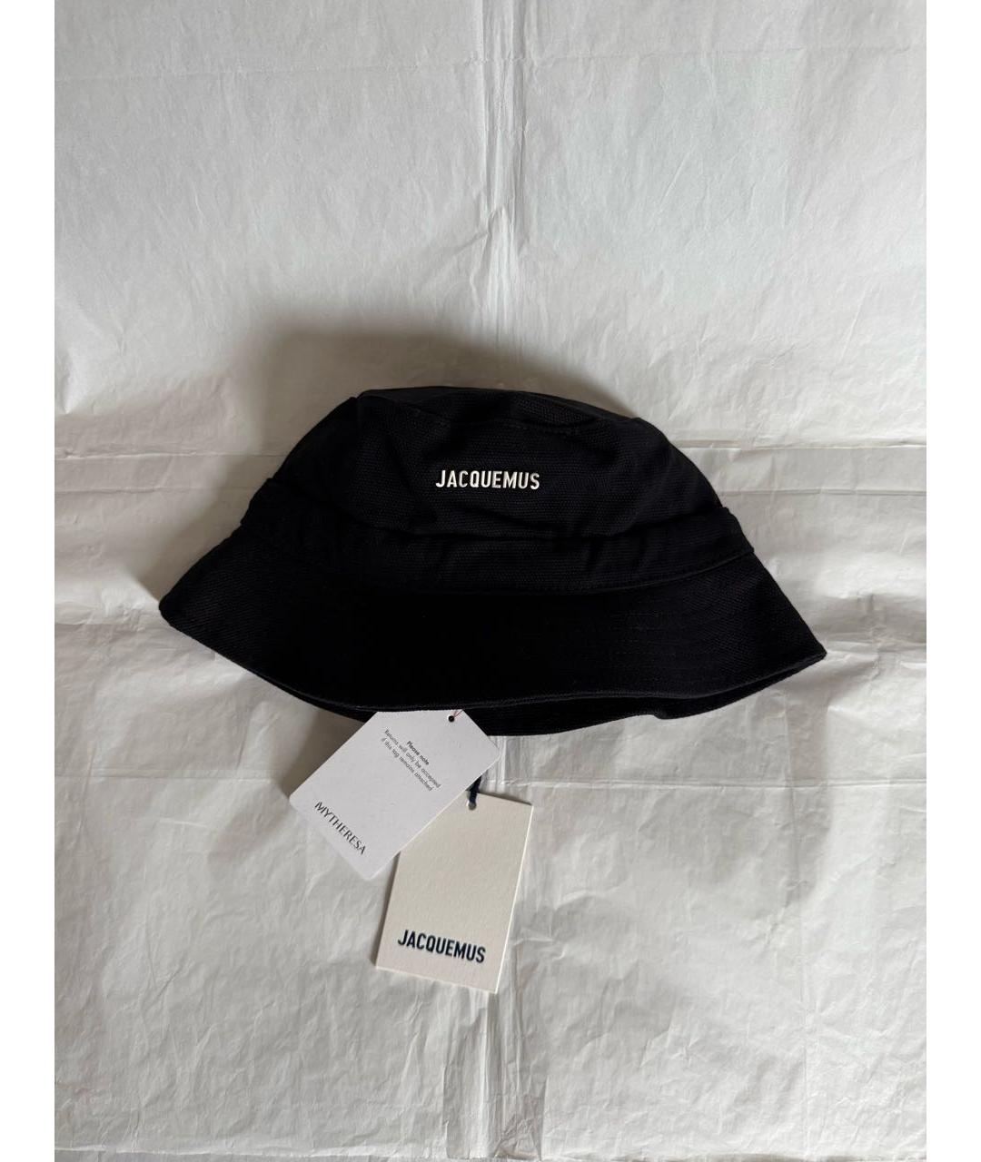 JACQUEMUS Черная хлопковая панама, фото 3