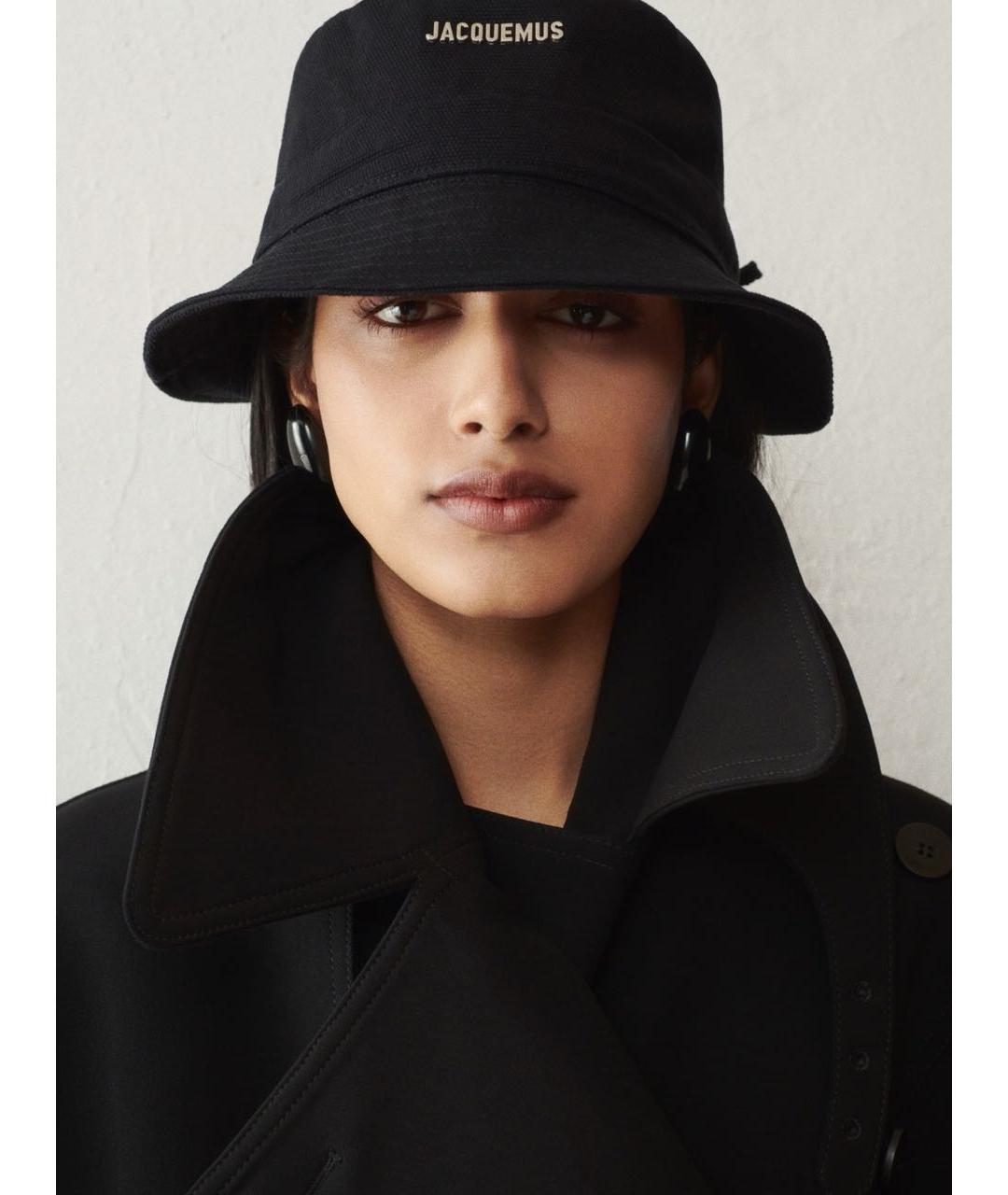 JACQUEMUS Черная хлопковая панама, фото 2