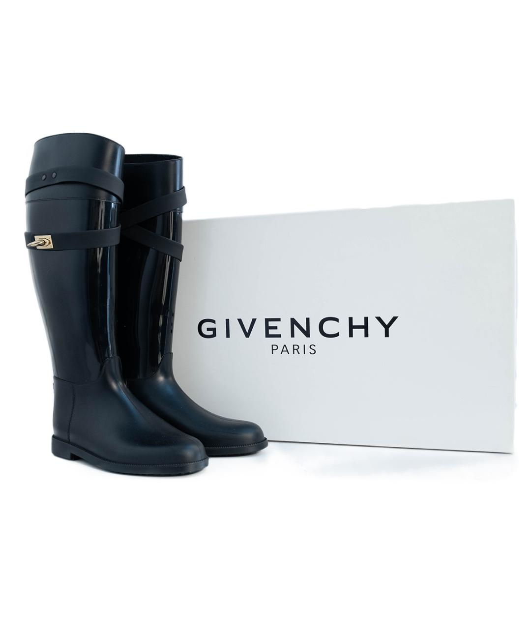 GIVENCHY Черные резиновые сапоги, фото 6
