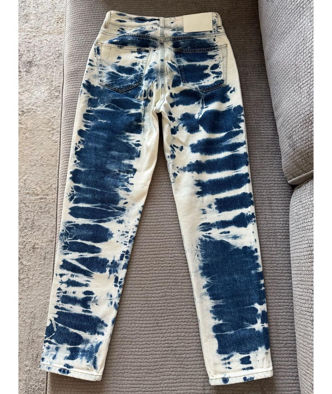 MSGM Голубые хлопко-эластановые джинсы слим, фото 2