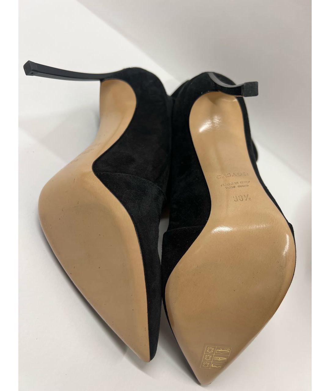 CASADEI Черные замшевые ботильоны, фото 4