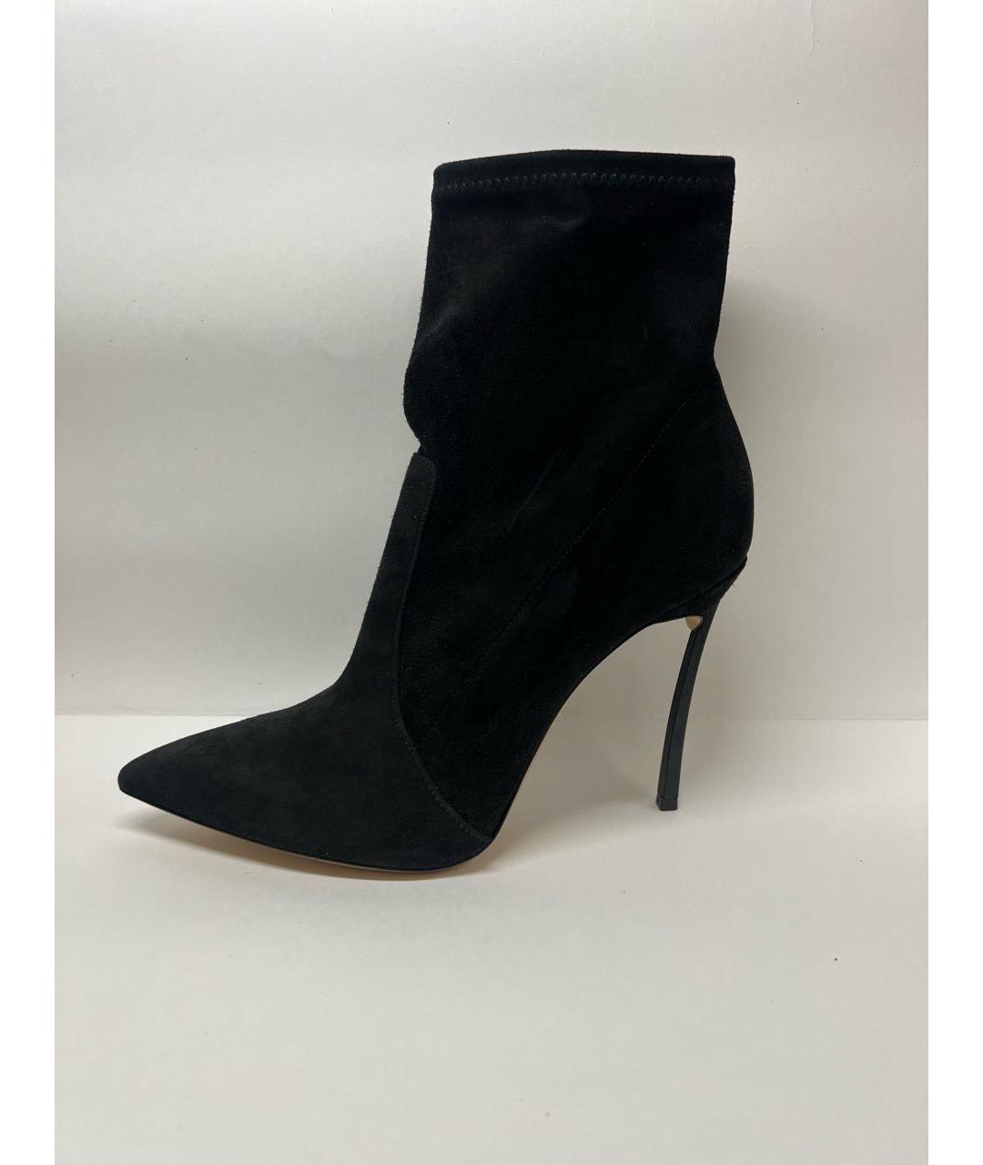 CASADEI Черные замшевые ботильоны, фото 5