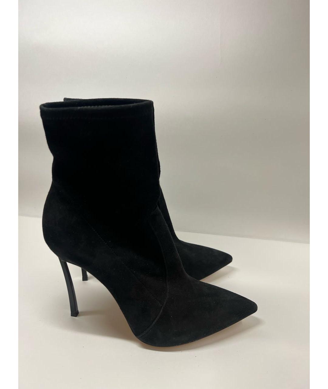 CASADEI Черные замшевые ботильоны, фото 3
