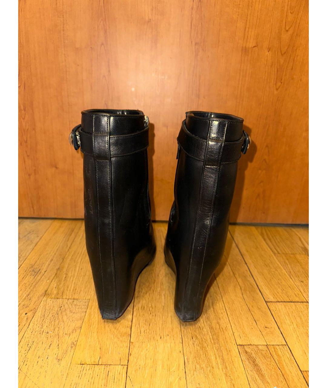 GIVENCHY Черные кожаные ботильоны, фото 4