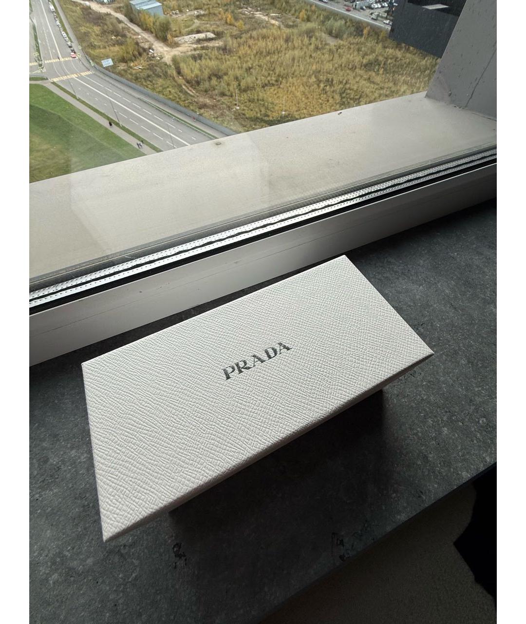 PRADA Черные пластиковые солнцезащитные очки, фото 8