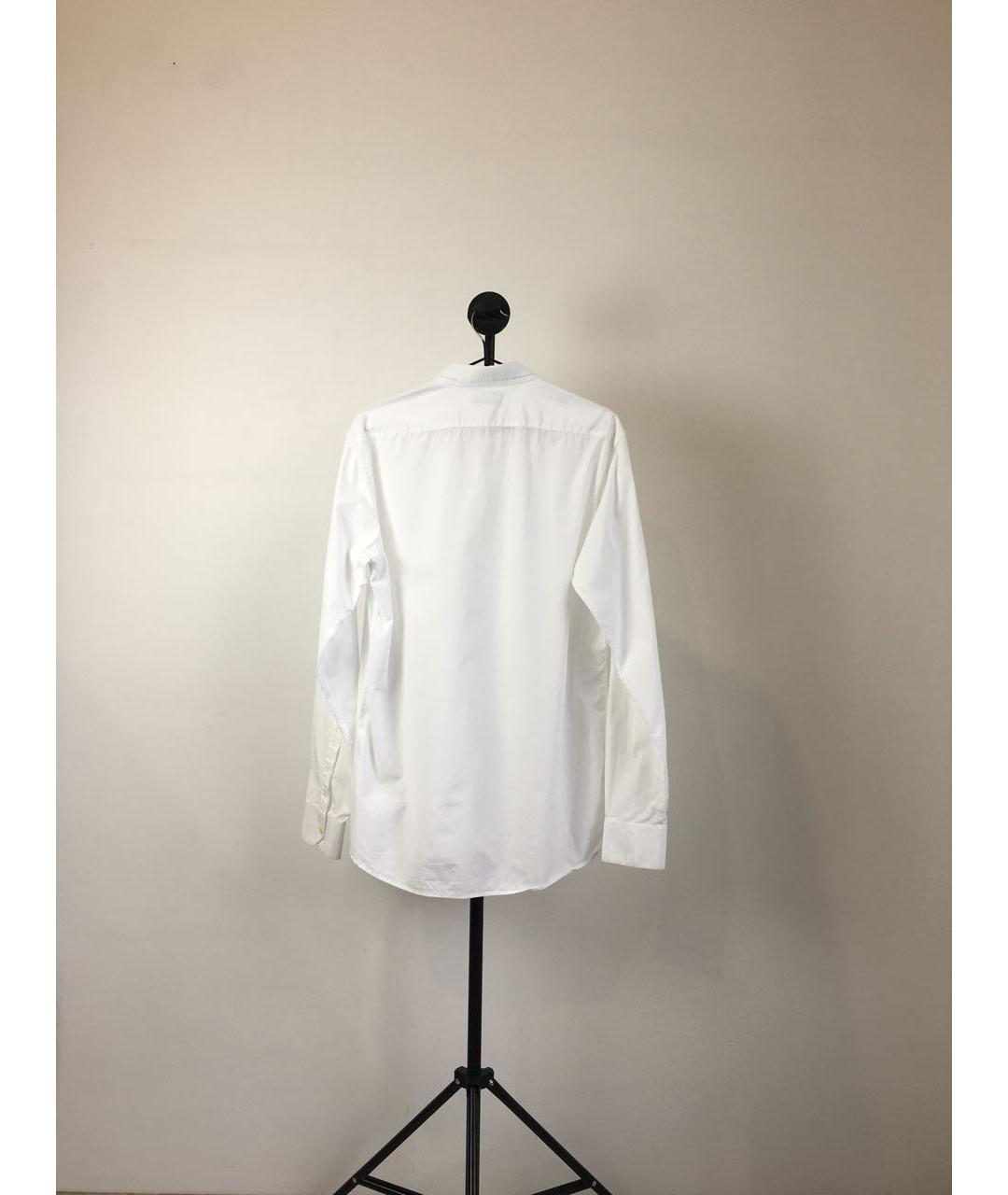 SAINT LAURENT Белая хлопковая классическая рубашка, фото 2