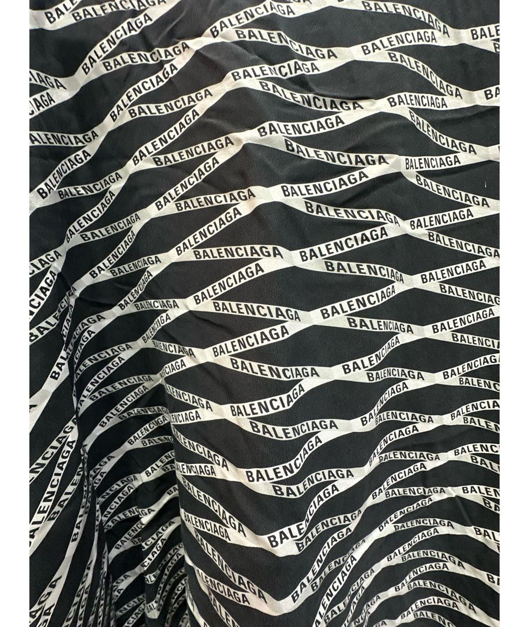 BALENCIAGA Черная шелковая рубашка, фото 5
