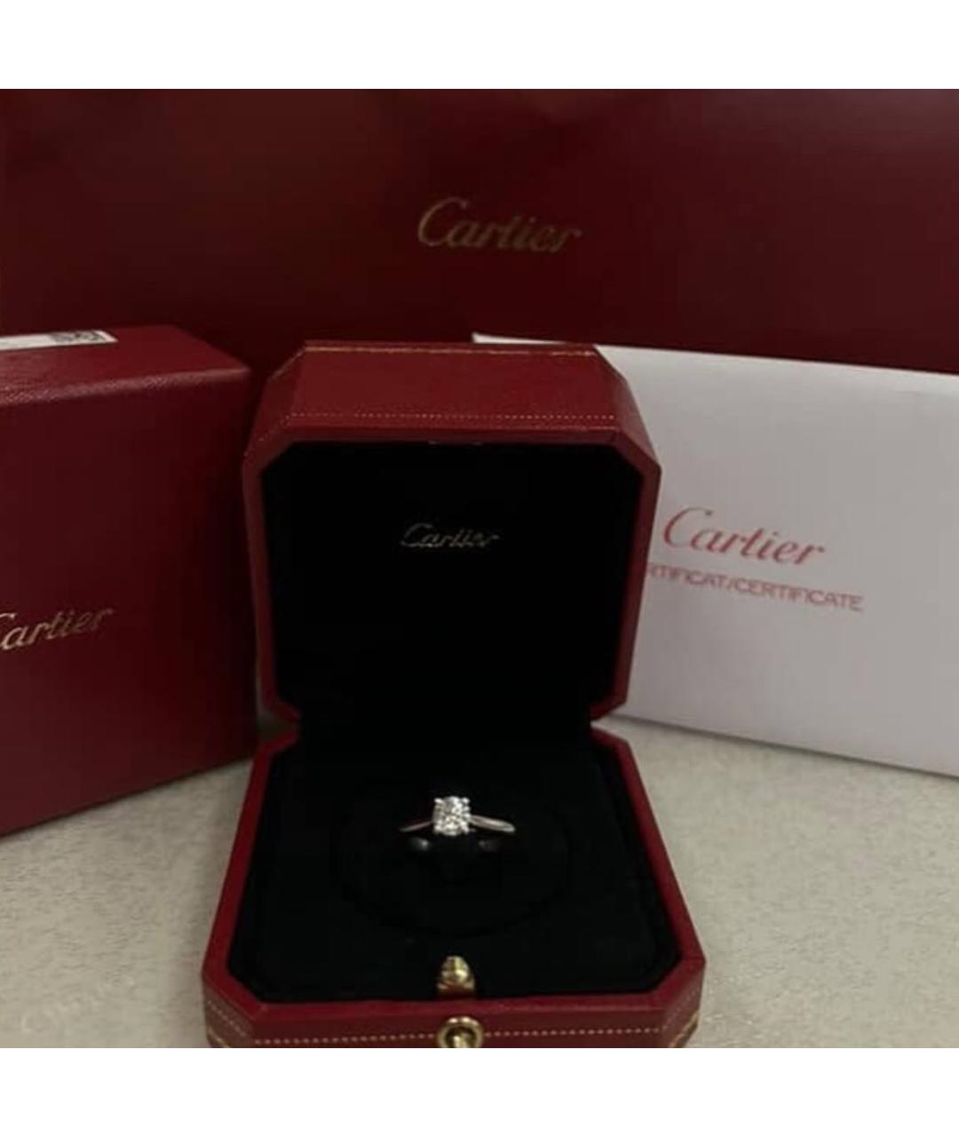CARTIER Серебряное платиновое кольцо, фото 2
