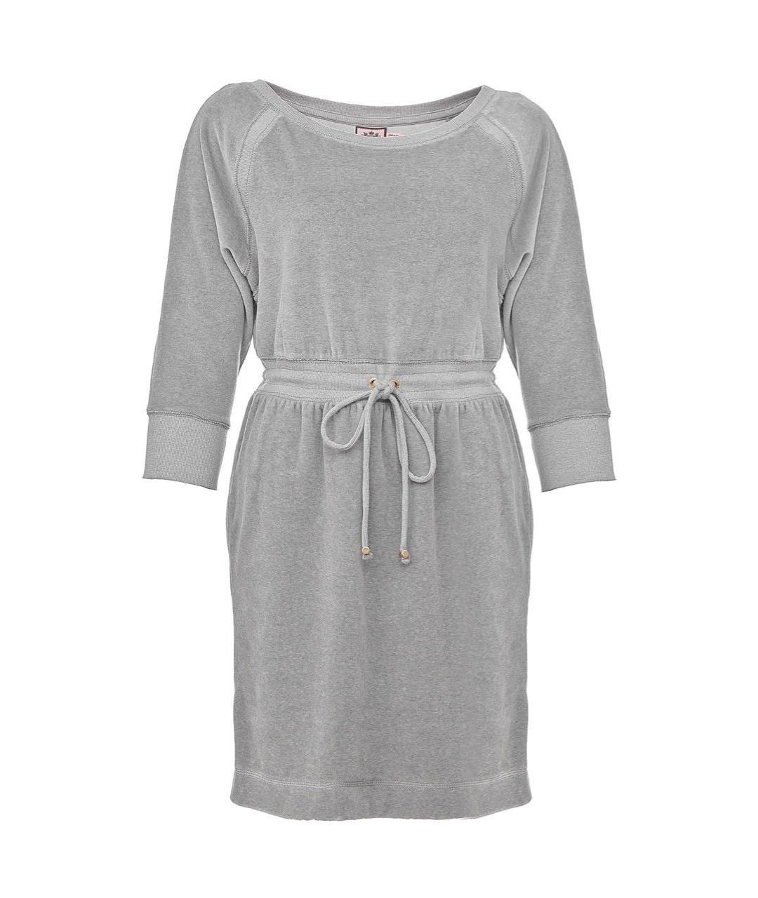 JUICY COUTURE Серое хлопковое повседневное платье, фото 1
