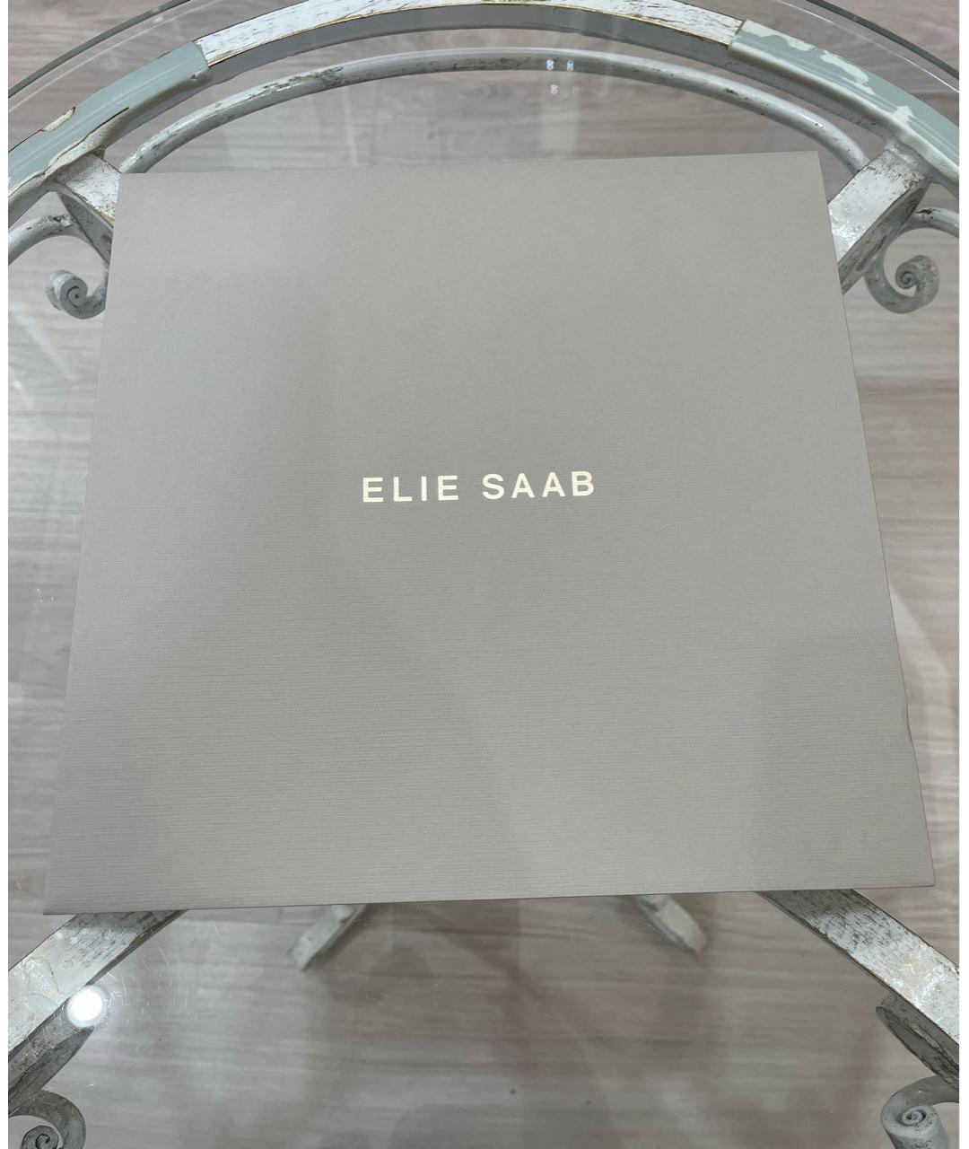 ELIE SAAB Бордовый шелковый платок, фото 4