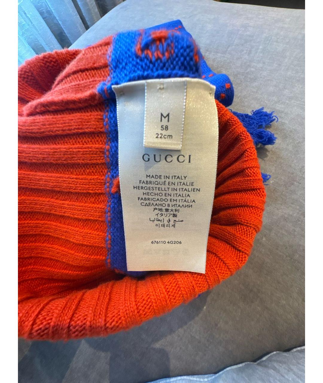 GUCCI Мульти шерстяная шапка, фото 5