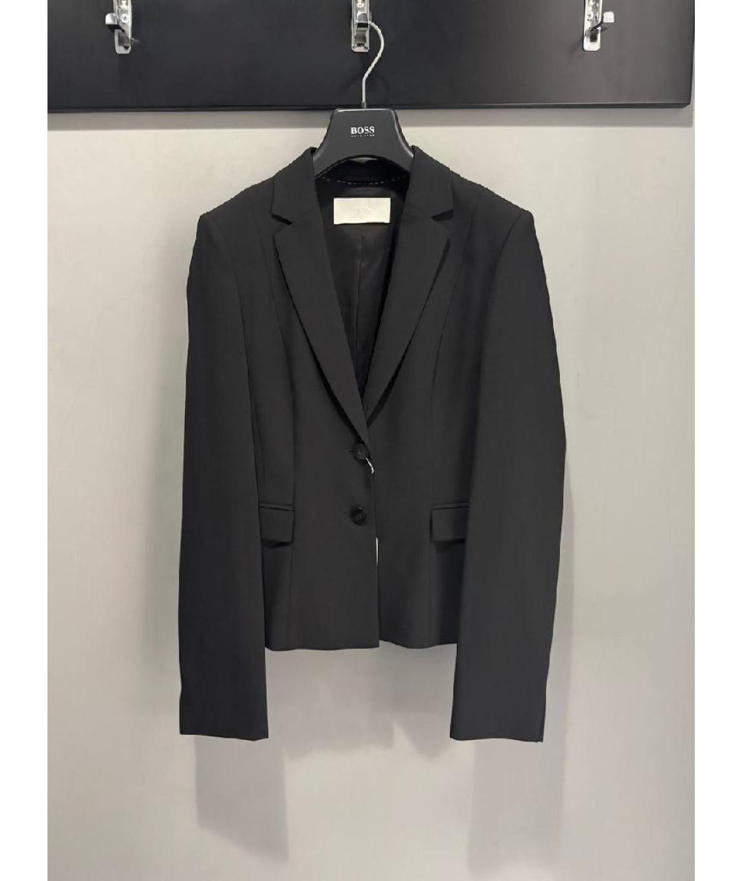 HUGO BOSS Черный шерстяной костюм с юбками, фото 10