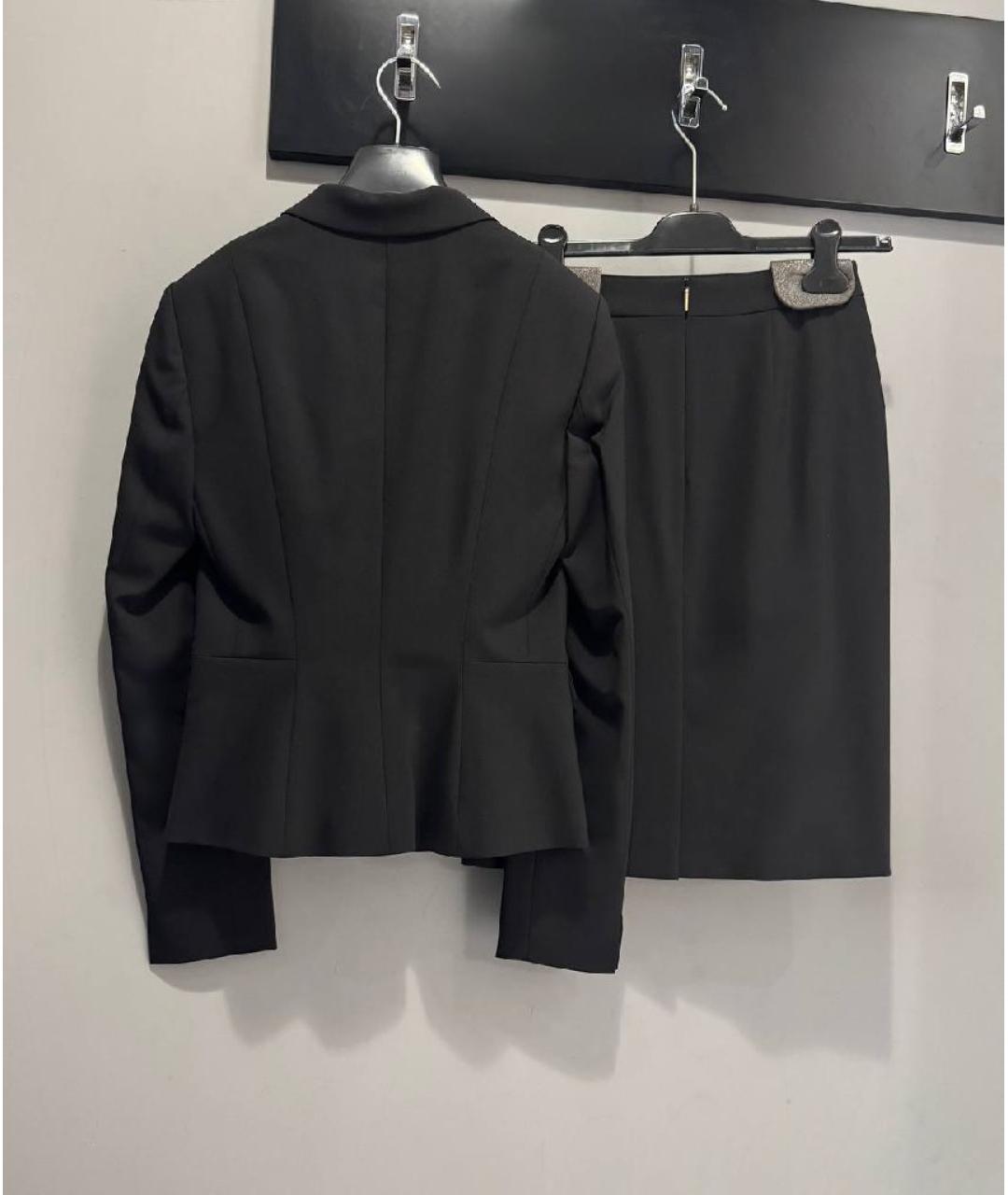 HUGO BOSS Черный шерстяной костюм с юбками, фото 6