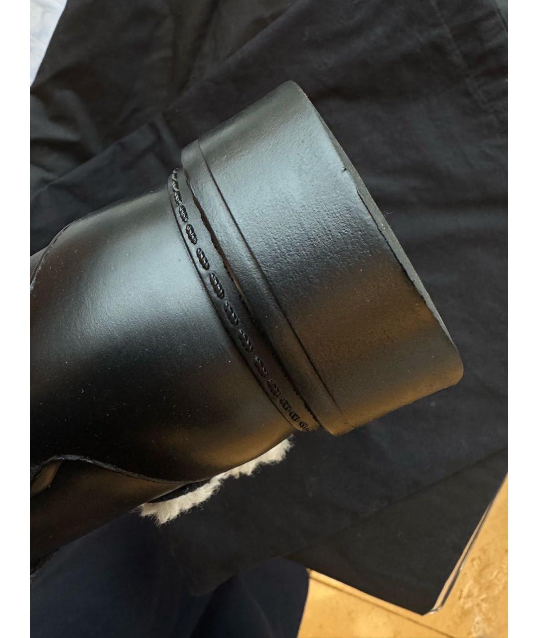 CHANEL Черные кожаные ботинки, фото 8