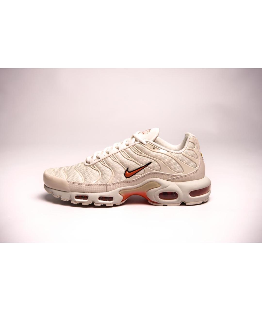 NIKE Белые текстильные низкие кроссовки / кеды, фото 5